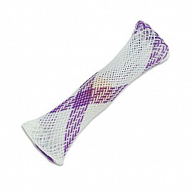 Fidget-антистрес играчка Marble and Mesh топче в мрежа бяло-лилаво