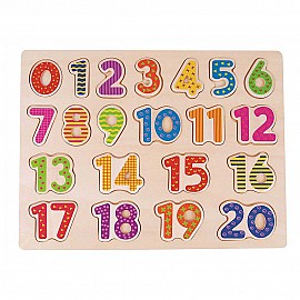 Дървен пъзел, Числата от 1 до 20