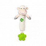 Плюшена играчка Babyono Писукаща с гризалка Овца 606