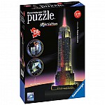Пъзел 3D Ravensburger с LED светлини Емпайър Стейт Билдинг, Ню Йорк 216 ч.