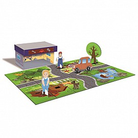 Детски 3D пъзел Lisciani LUDATTICA PLAYSET MY TOWN Гараж 71456