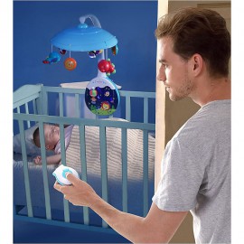 Музикална въртележка за бебе - проектор и нощна лампа, с музика и светлина