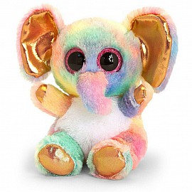 Анимотсу, Плюшенo цветно слонче, 15 см, Keel Toys