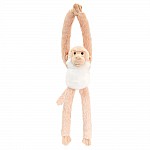 Маймунка със звук, 47 см, бяла и кафяво, Keel Toys