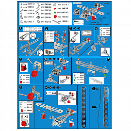 Метален конструктор, Самолет, 70 части, Tronico