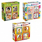 Детски пъзел Lisciani Disney Classic двулицев 4x4ч.
