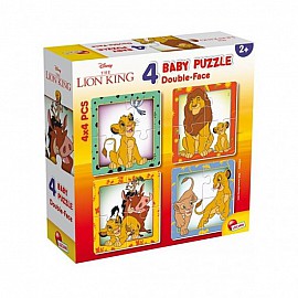 Детски пъзел Lisciani Disney Classic двулицев 4x4ч.