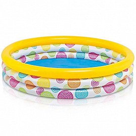 Надуваем басейн INTEX Cool Dots