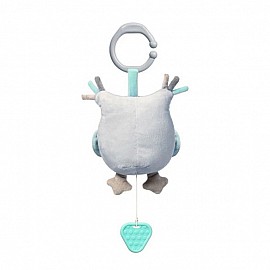 Плюшена играчка Babyono Музикалната сова София с гризалка 792