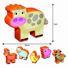 Детски пъзел-игра Lisciani Фермата Carotina Baby 67848