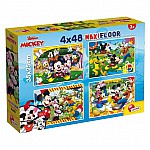 Пъзел Lisciani 4 х 48 ч. Mickey Mouse 86610