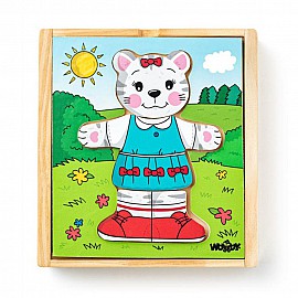 Котетo Мъри, комплект от шест дървени пъзела