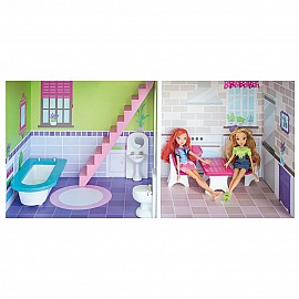 Kъща на три етажа за кукли с обзавеждане, Прованс