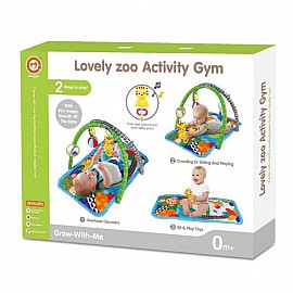 Активна гимнастика Raya Toys Lovely Zoo с музика Син