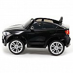 Акумулаторен джип BMW X6M кожена седалка - JJ2199 черен