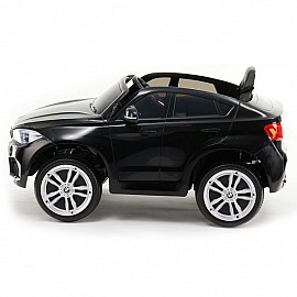 Акумулаторен джип BMW X6M кожена седалка - JJ2199 черен