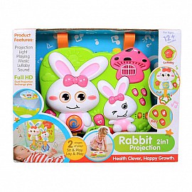 Бебешка играчка с прожектор Five Star Raya Toys Сладки зайчета 35816 Асортимент