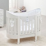 Бебешка кошара Italbaby BABY CHIC Lunetta Бял