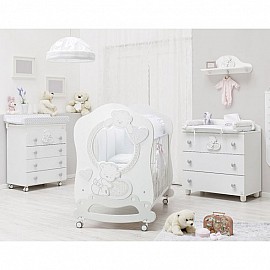 Бебешка кошара Italbaby BABY LOVE Oblò Бял