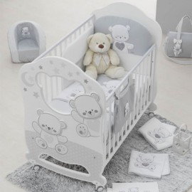 Бебешка кошара Italbaby JOLIE Oblò White/Grey