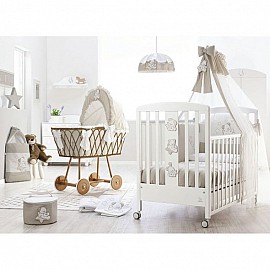 Бебешка кошара Italbaby SWEET STAR Бял