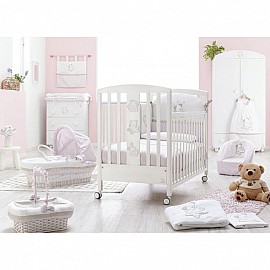 Бебешка кошара Italbaby SWEET STAR Бял