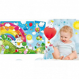 Бебешки мега пъзел Lisciani CAROTINA BABY с плюшен еднорог 76673