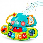 Бебешко пиано Raya Toys Слонче със светлини