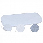 Чаршаф за матрак за количка Baby Matex хавлия 0247, 75x35 см. 42 Сив