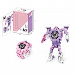 Часовник - трансформърс Raya Toys розов