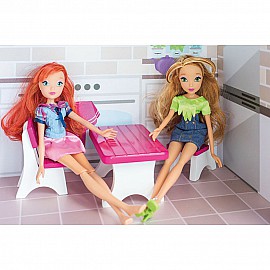 Kъща на три етажа за кукли с обзавеждане, Прованс