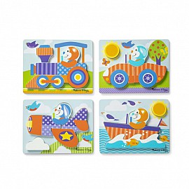 Дървен пъзел Melissa&Doug Превозни средства 40133