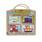 Дървен пъзел Melissa&Doug превозни средства 41361