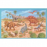 Дървен пъзел Raya Toys Динозаври, 100 ч.
