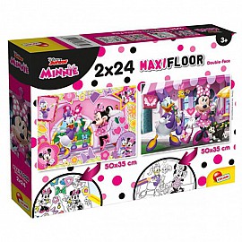 Детски пъзел Lisciani MAXIFLOOR MINNIE 2x24ч. 86597
