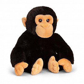 Keel Toys, Шимпанзе, екологична плюшена играчка от серията Keeleco, 18 см