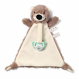 Плюшена играчка Babyono с клипс за залъгалка Маги 739
