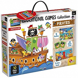Колекция образователни игри Lisciani MONTESSORI Пирати EX72743
