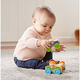 Комплект Melissa and Doug дървени коли с животно 3бр. 40129
