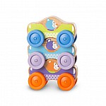 Комплект Melissa and Doug дървени коли с животно 3бр. 40129