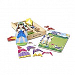 Комплект Melissa&Doug Принцеси магнитни дрехи 40321
