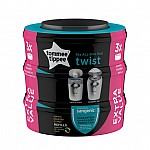 Комплект Tommee Tippee 3 бр. резервни касети за хигиенен кош Twist&Click