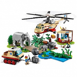 Конструктор LEGO City Спасителна операция в дивата природа 60302