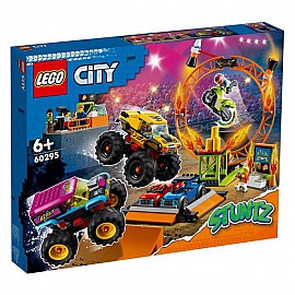 Конструктор LEGO City Stuntz Арена за каскадьорски състезания 60295
