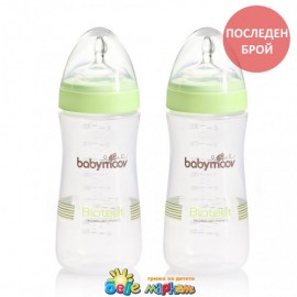 Babymoov К-т 2 броя шишета Bioteet Almond 330мл зелени