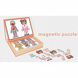 Магнитен пъзел Raya Toys Човешкото тяло 30 части