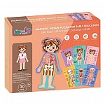 Магнитен пъзел Raya Toys Човешкото тяло 30 части
