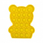 Анти-стрес игра Pop It Fidget Мече, Жълт
