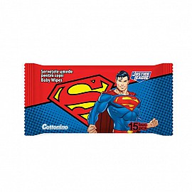 Мокри кърпи Cottonino JL Superman 15 бр.