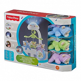 Музикална въртележка за кошара, легло и количка Fisher Price Мечета пеперуди 3в1 3400423